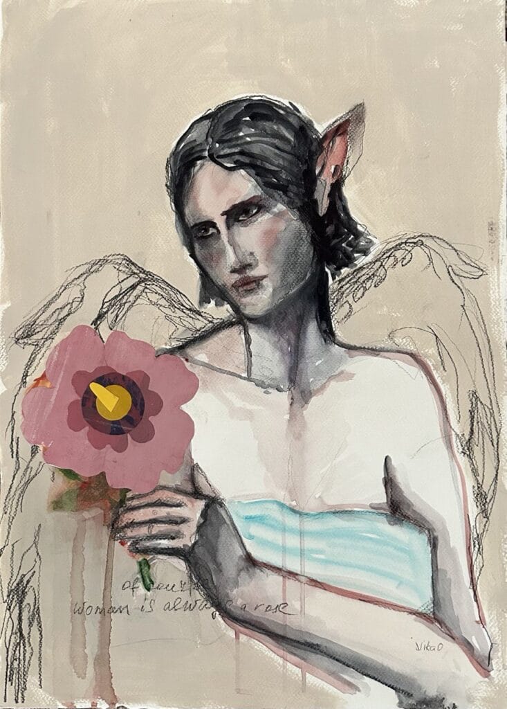 Angel - Vika Ostrenko - Mixed media